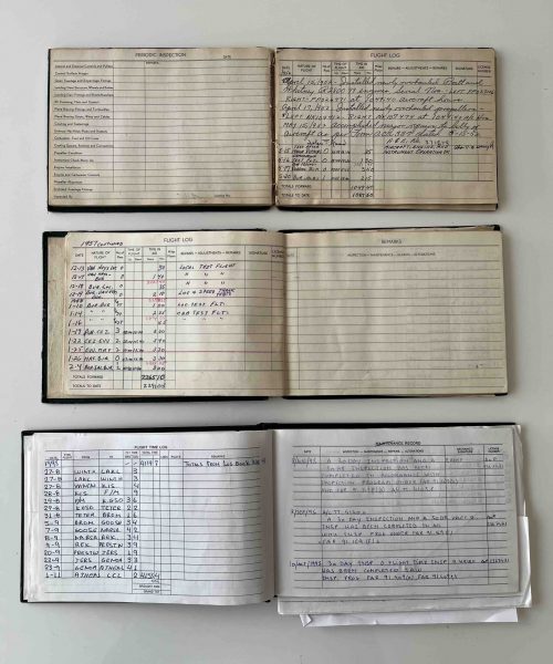 Logbook entries N500MR