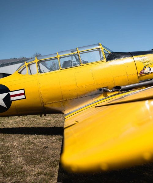 north-american-t-6-aicraft-yellow